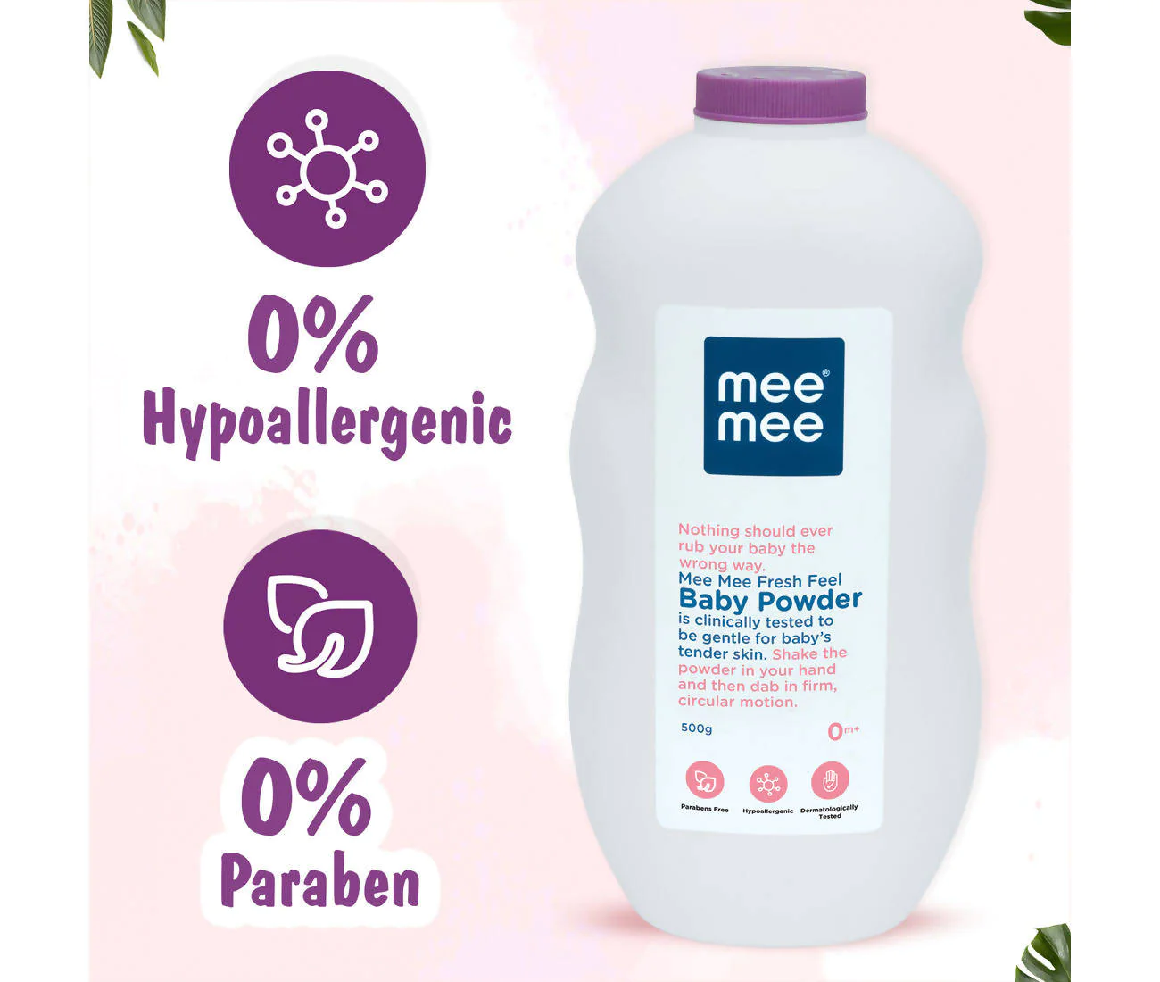 Mee Mee Fresh Feel Baby Powder, 500 g-3.webp